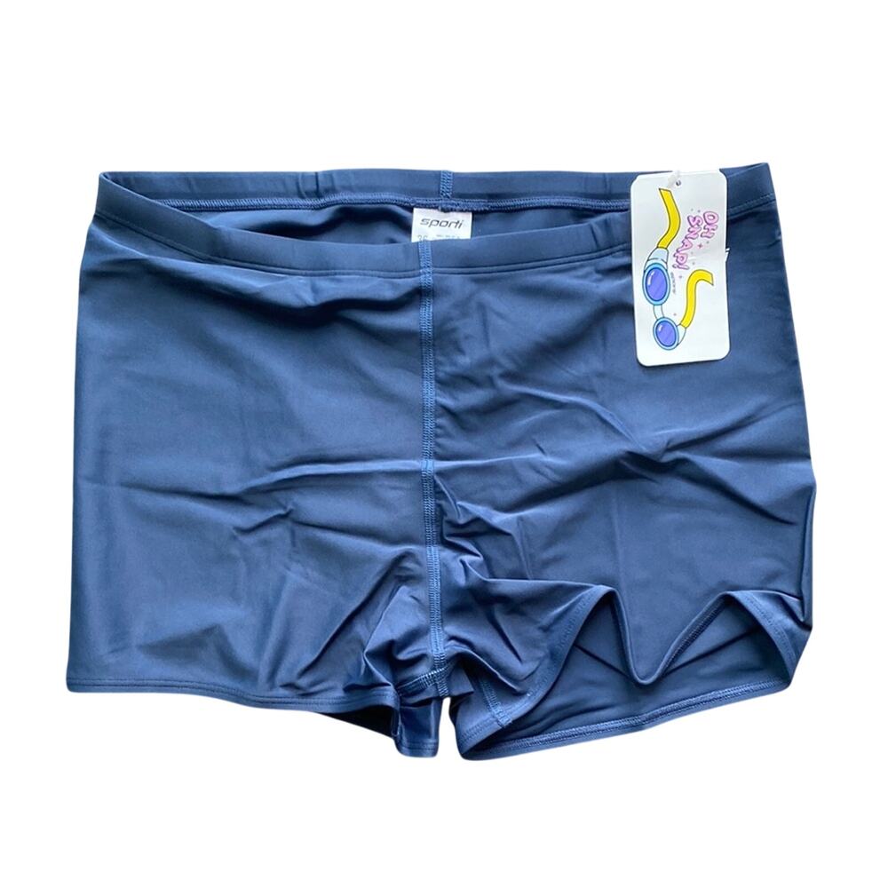 SPORTI Solid Swim Short Mens Size 36 Navy New